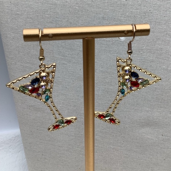 Martini Sparkle pierced earrings - Picture 3 of 3